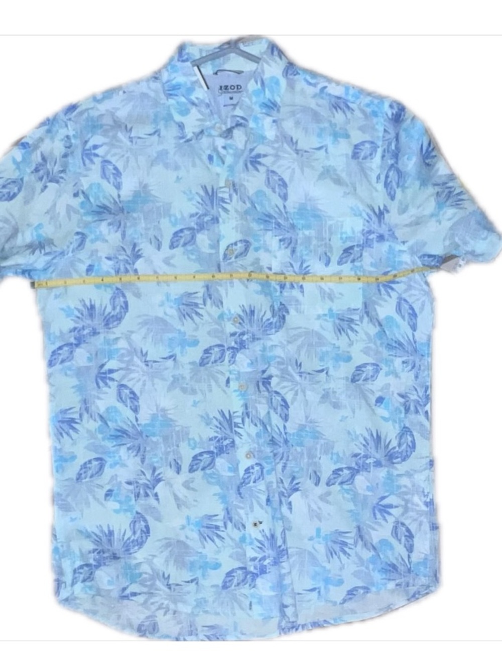 Izod Saltwater Floral Short-Sleeve Button-Down Shirt  NWOT - Picture 9 of 17